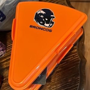 NWT Broncos Pizza/Sandwich Container